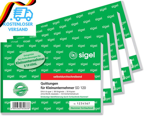 Sd120 quittungsblock für - sd120/5,